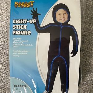 Light up stick figure costume size 5/6